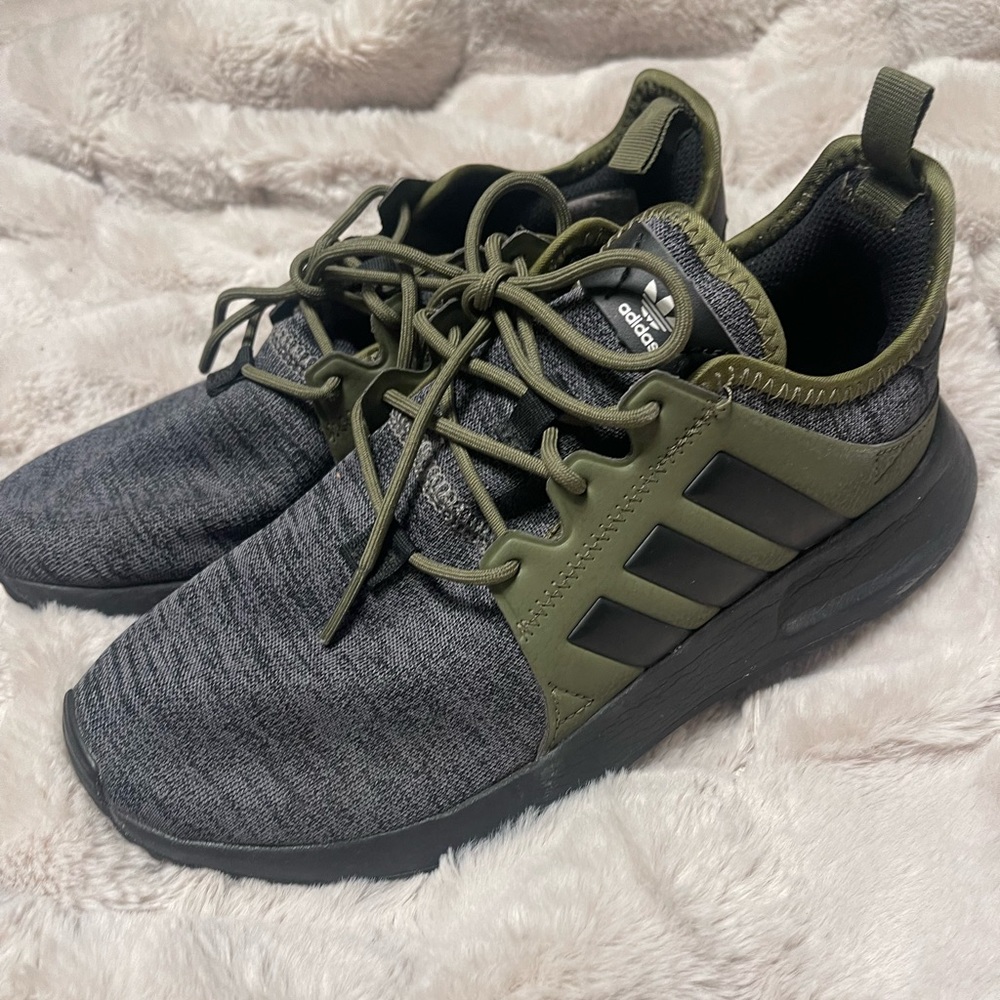 Green and grey adidas